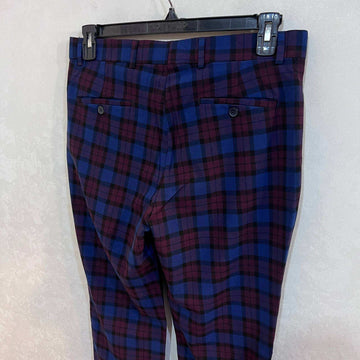 BOOHOO MAN SLIM FIT CHECKERED DRESS PANT BRAND NEW WITH STRETCH - JS BROTHERS 