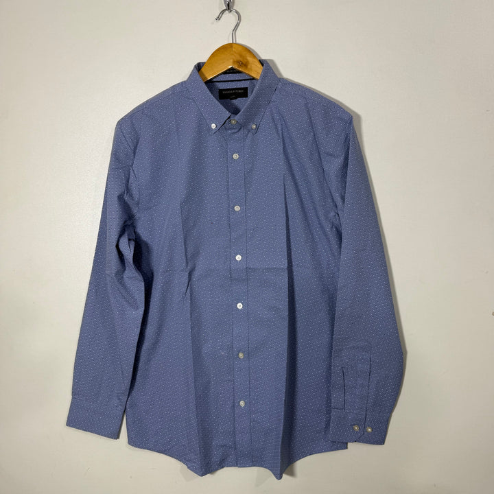 BANANA REPUBLIC SLIM FIT NON IRON BUTTON DOWN CASUAL COTTON SHIRT