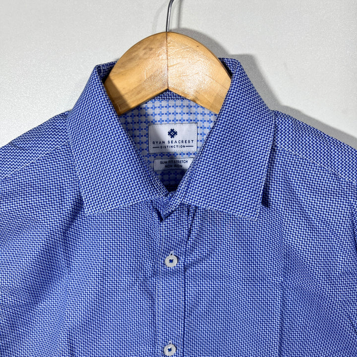 RYAN SEACREST SLIM FIT NON IRON FORMAL SHIRT WITH STRETCH