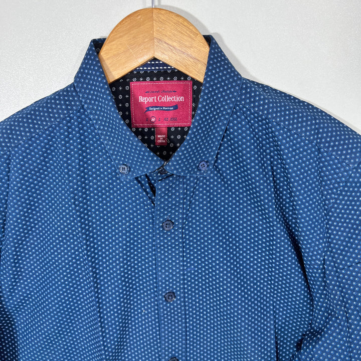 REPORT COLLECTION BUTTON DOWN CASUAL COTTON SHIRT