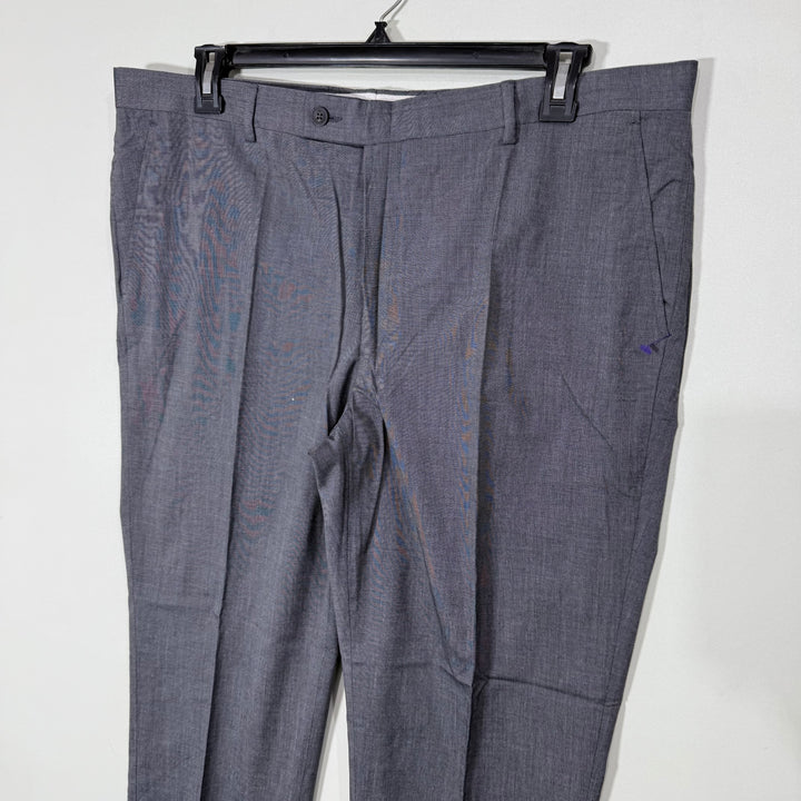 GIOVANI SLIM FIT TEXTURED DRESS PANT BRAND NEW GREY COLOUR WITHOUT STRETCH