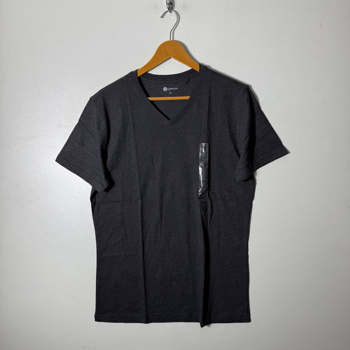 BRILLIANT BASIC V NECK COTTON TSHIRT BRAND NEW GREY COLOUR