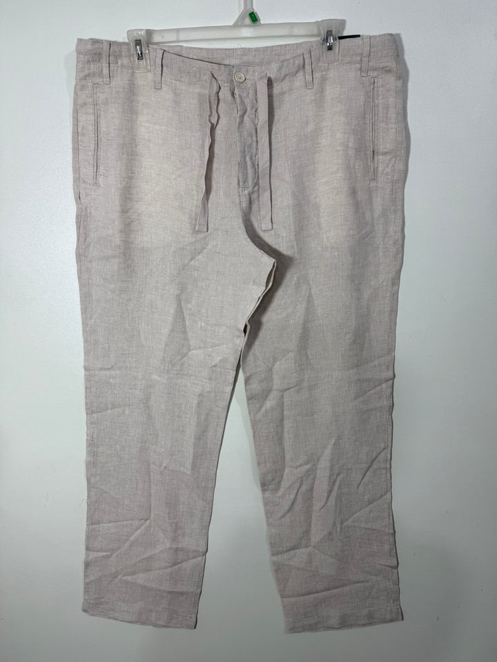 PERRY ELLIS STRAIGHT FIT NATURAL LINEN PANT BRAND NEW