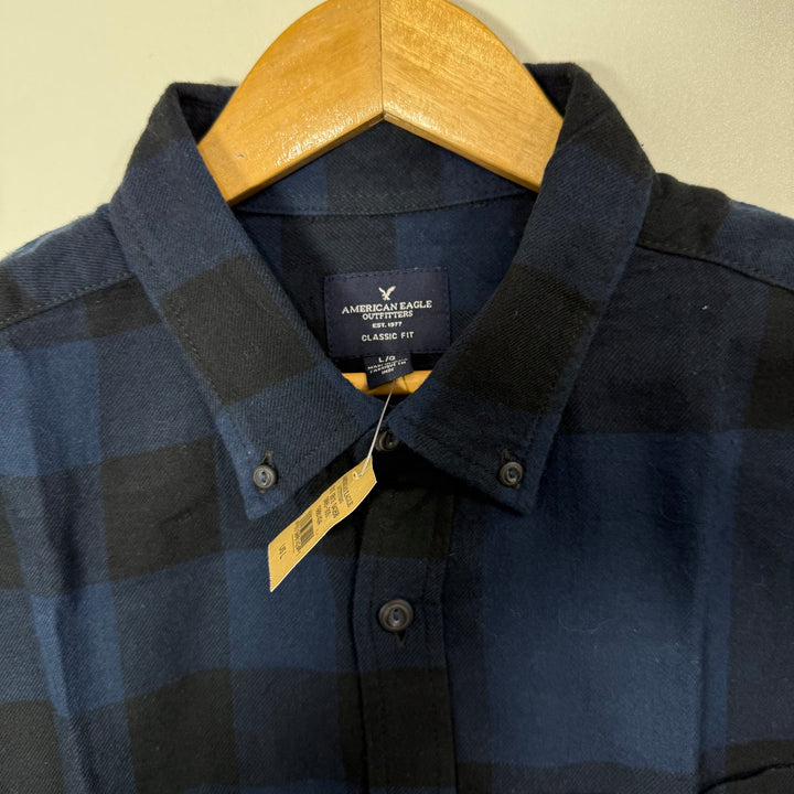 AMERICAN EAGLE BUTTON DOWN CASUAL CHECKERED SHIRT BRAND NEW