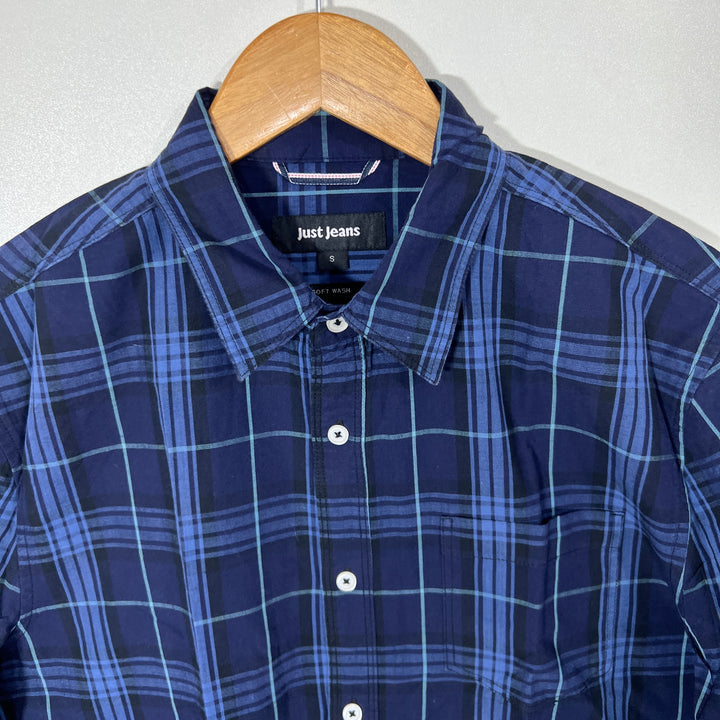 JUST JEANS SOFT WASHED CASUAL COTTON SHIRT