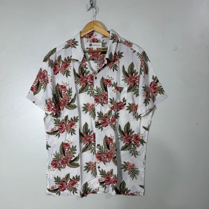 AEROPOSTALE SAFARI COLLAR HALF SLEEVES HAWAI SHIRT