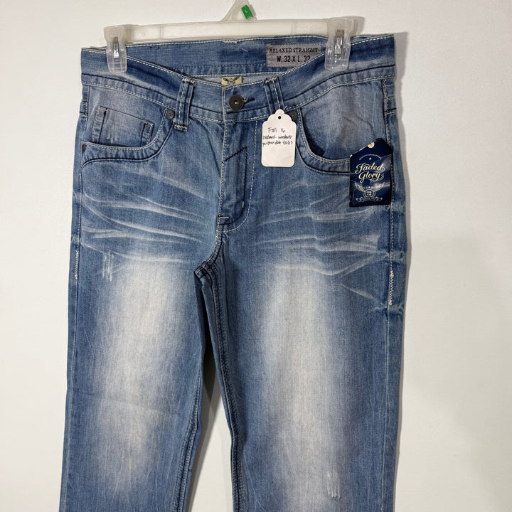 FADED GLORY RELAXED STRAIGHT FIT DENIM PANT BRAND NEW WITHOUT STRETCH