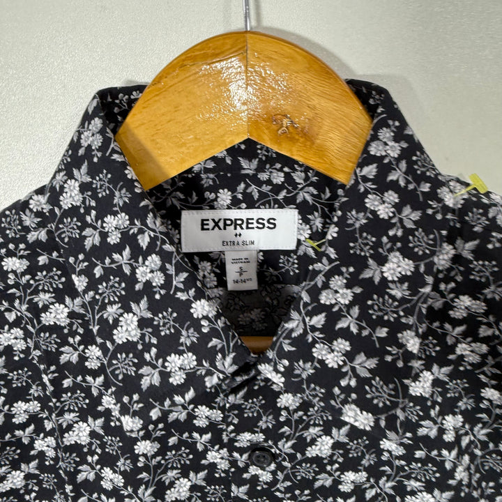 EXPRESS EXTRA SLIM FIT CASUAL COTTON SHIRT WITH STRETCH
