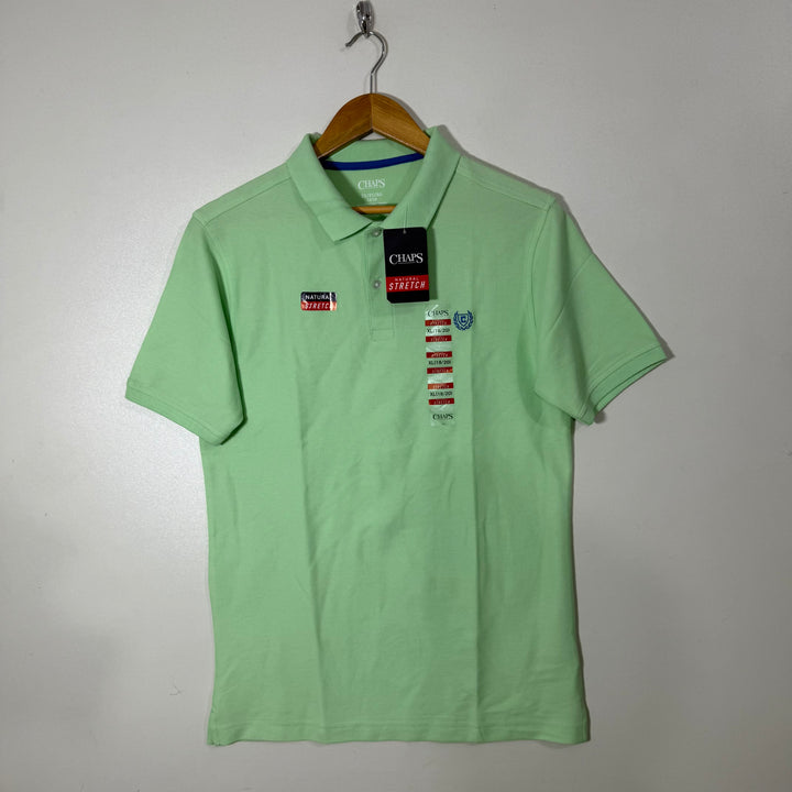 CHAPS COTTON POLO TSHIRT BRAND NEW WITH STRETCH