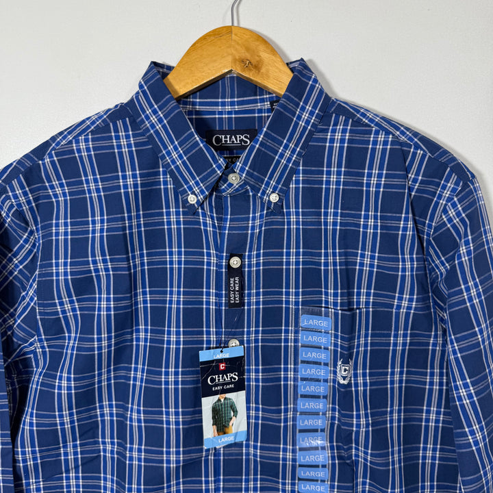 CHAPS BUTTON DOWN COTTON CASUAL SHIRT BRAND NEW