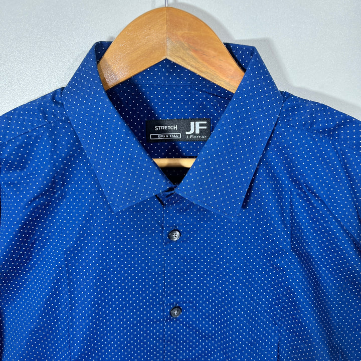 J.FERRAR BIG TALL COTTON SHIRT WITH STRETCH
