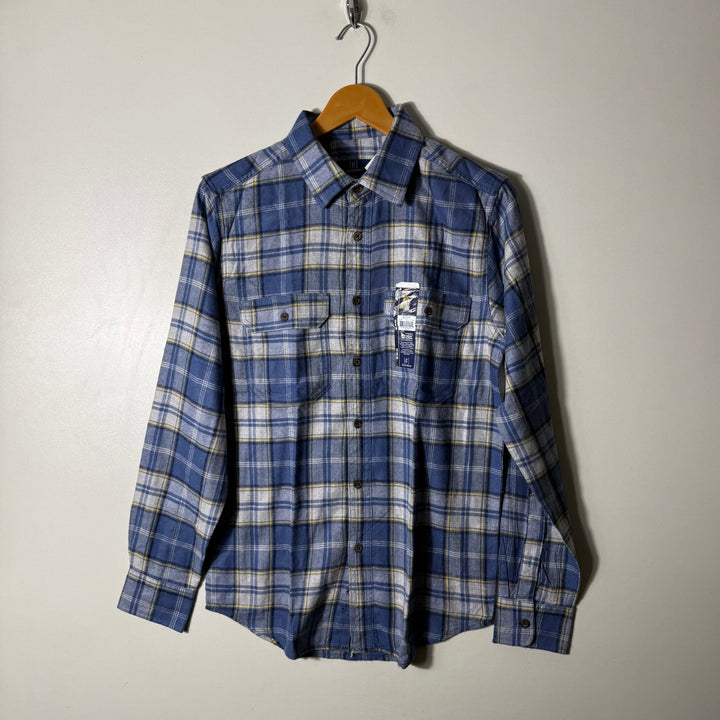 GEORGE DOUBLE POCKETS FLANNEL COTTON SHIRT BRAND NEW