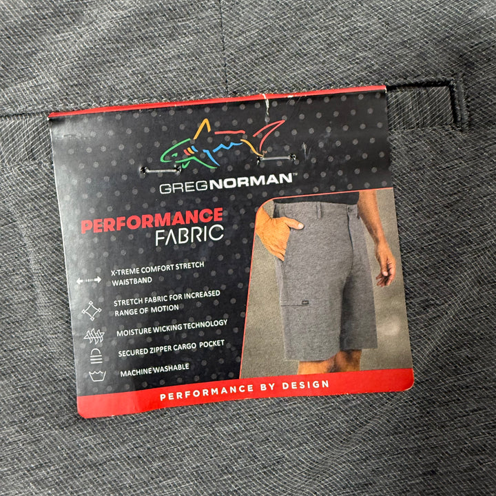 GREG NORMAN PERFORMANCE SHORT BRAND NEW GREY COLOUR
