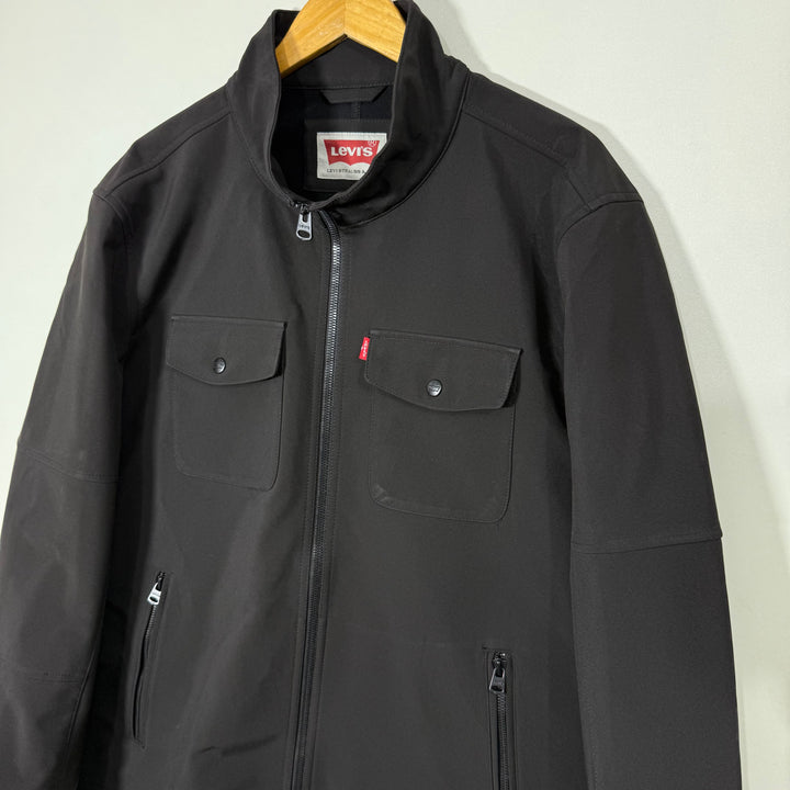 LEVIS SOFT SHELL WINDBREAKER JACKET INNER FLEECE