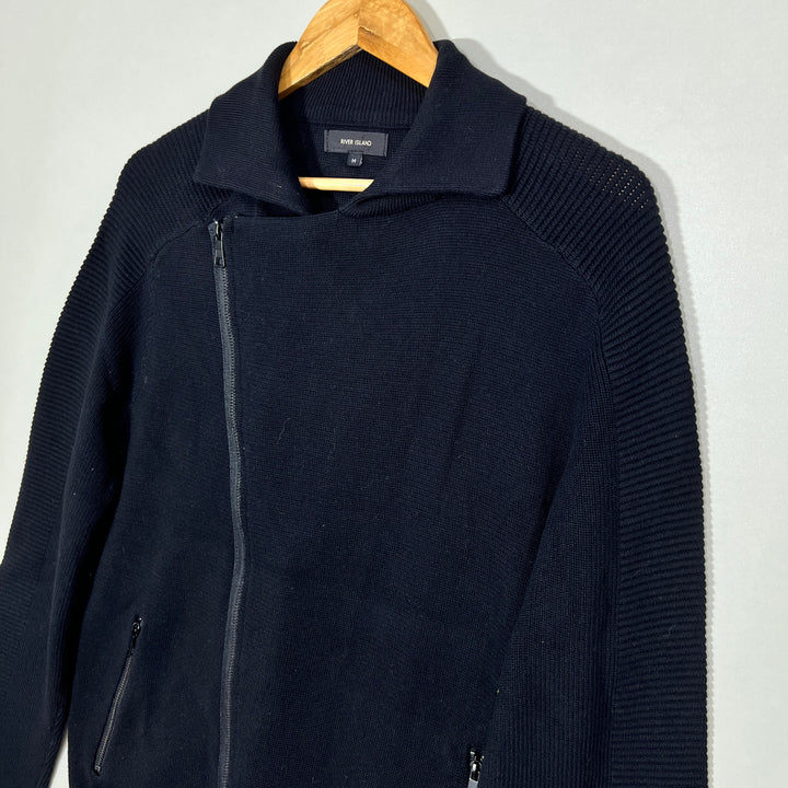 RIVER ISLAND FULL ZIP COTTON SWEATER