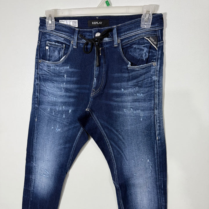 REPLAY SKINNY FIT DENIM PANT WITH STRETCH