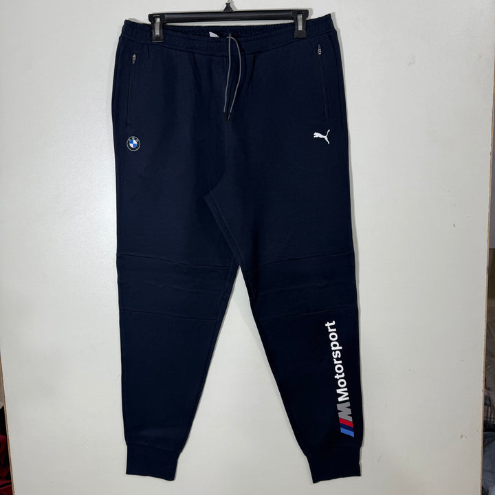 PUMA MOTER SPORT TROUSER WITH SIDE ZIP POCKETS BLUE COLOUR