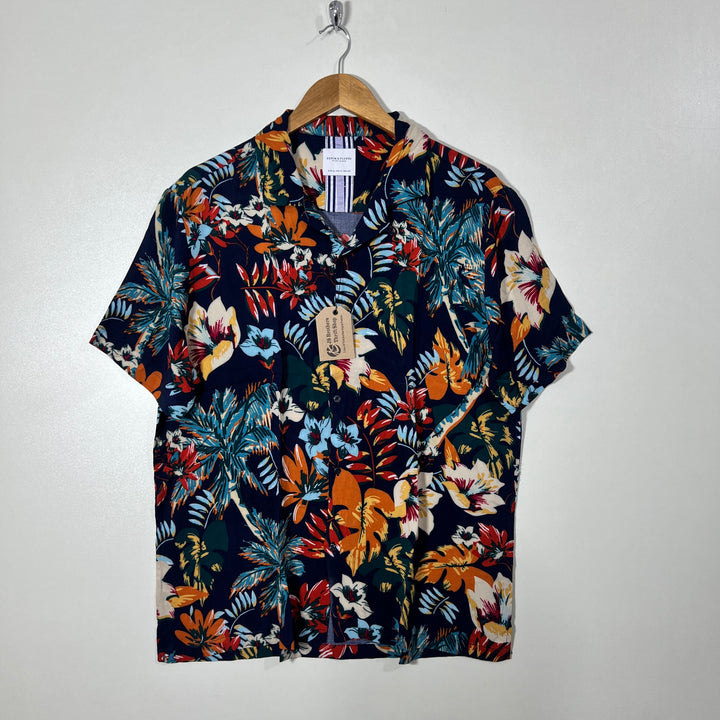 H&M SAFARI COLLAR HALF SLEEVES SHIRT