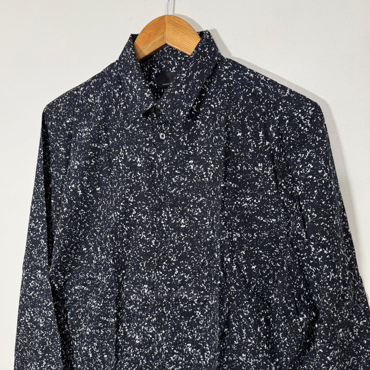 H&M SLIM FIT PRINTED CASUAL COTTON SHIRT