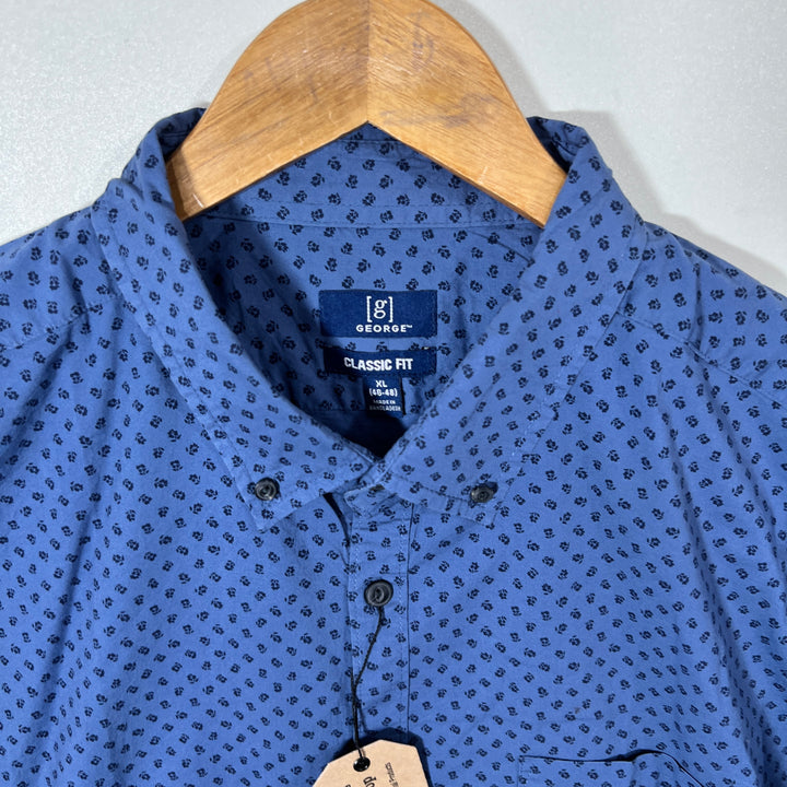 GEORGE BUTTON DOWN CASUAL COTTON SHIRT