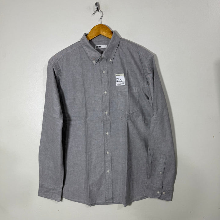 SONOMA BUTTON DOWN OXFORD COTTON SHIRT BRAND NEW GREY COLOUR