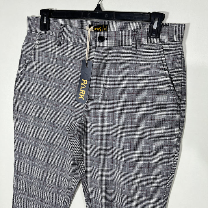 PARK CHECKERED COTTON CHINO PANT BRAND NEW WITH STRETCH