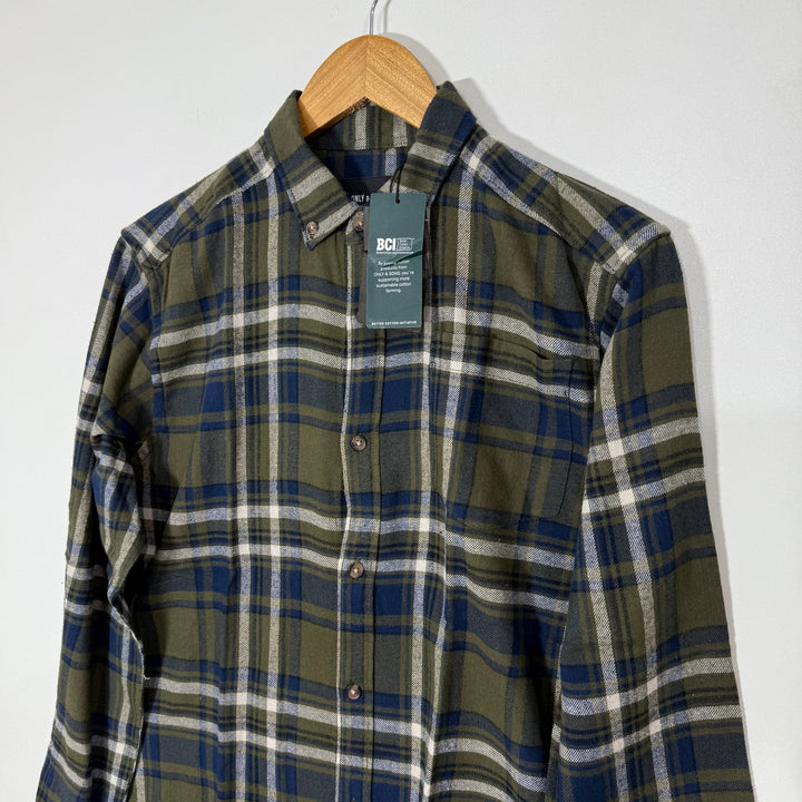 ONLY & SONS SLIM FIT BUTTON DOWN CASUAL COTTON SHIRT BRAND NEW