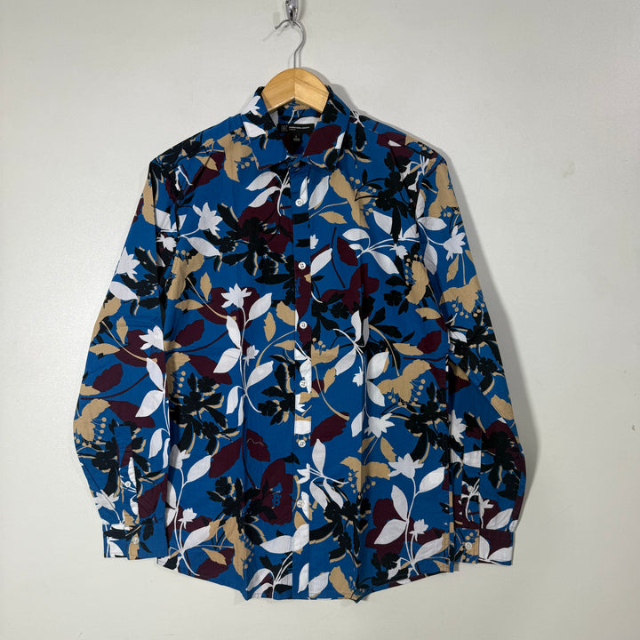 INC PRINTED CASUAL COTTON SHIRT