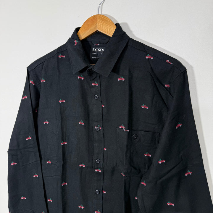 EXPRESS PRINTED FLANNEL COTTON SHIRT BRAND NEW