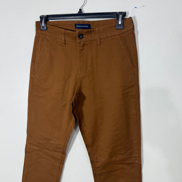 AERORPOSTALE SLIM STRAIGHT FIT COTTON CHINO PANT WITH STRETCH