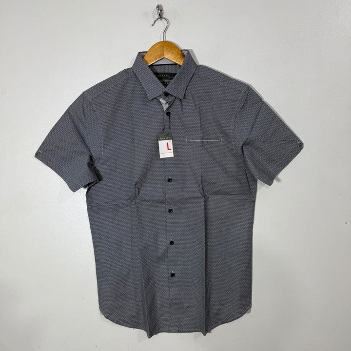 PRIMARK SLIM FIT PRINTED HALF SLEEVES SHIRT BRAND NEW