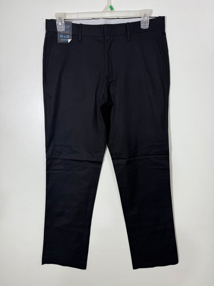 MURANO COTTON CHINO PANT WITH STRETCH BLACK COLOUR