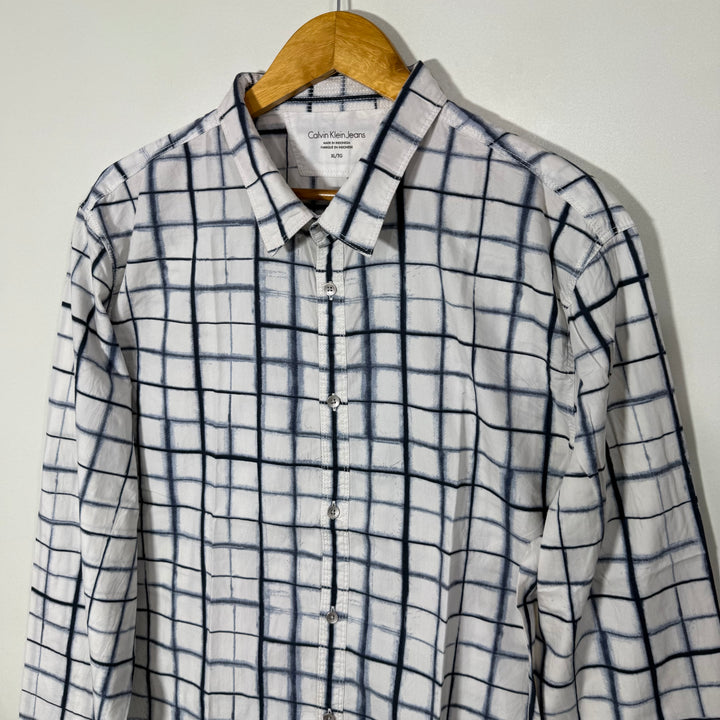 CALVIN KLEIN JEANS COTTON CHECKERED SHIRT