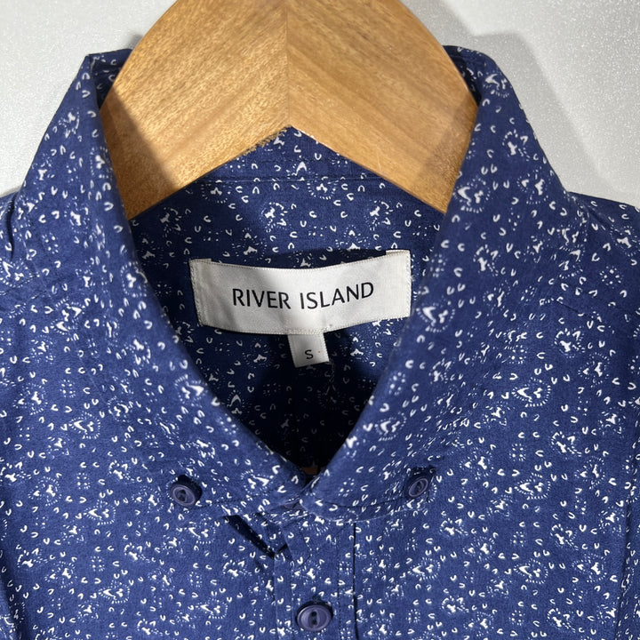 RIVER ISLAND BUTTON DOWN HALF SLEEVES SHIRT