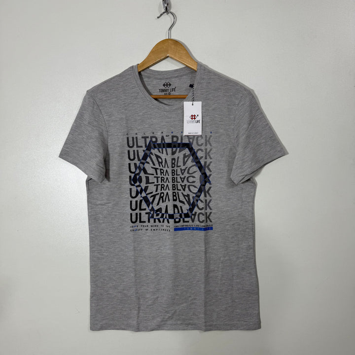 TOMMY LIFE COTTON TSHIRT BRAND NEW GREY COLOUR