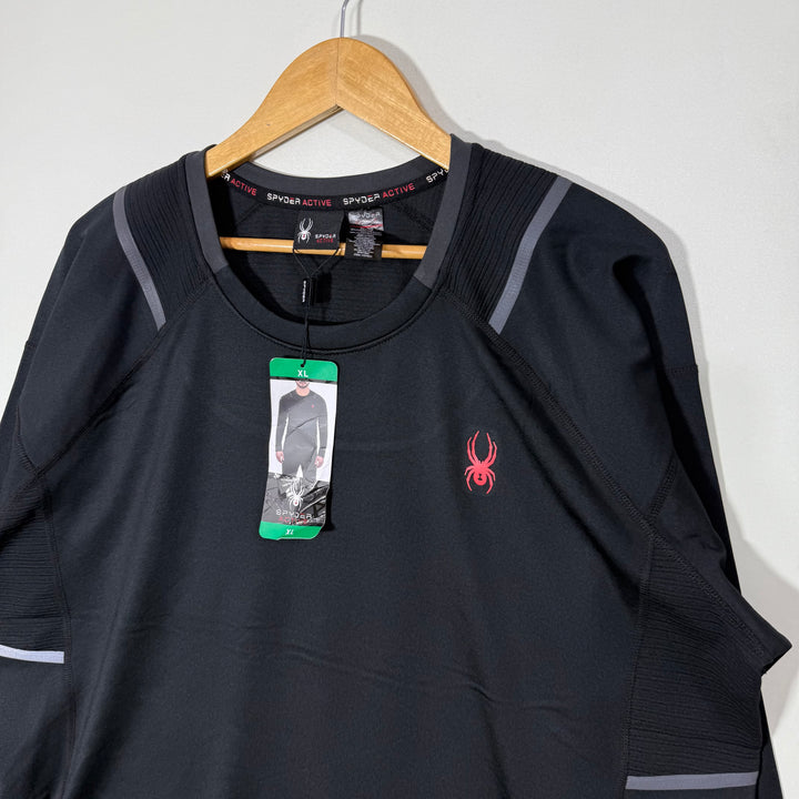 SPYDER ACTIVE LONG SLEEVES SPORT TSHIRT BRAND NEW BLACK COLOUR