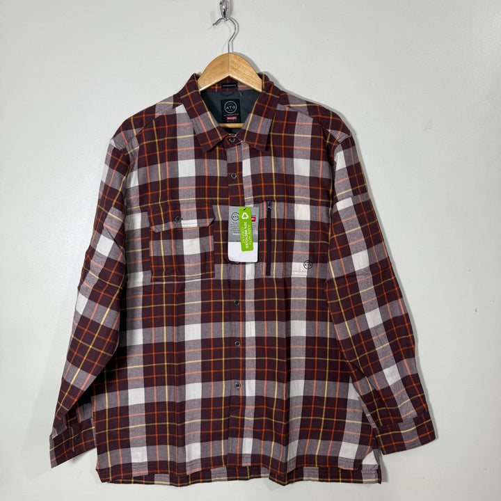 WRANGLER ALL TERRAIN GEAR CASUAL CHECKERED FLANNEL SHIRT JACKET BRAND NEW