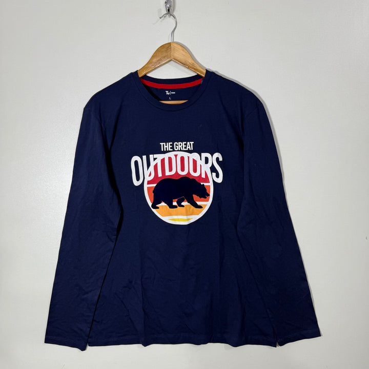 TU MAN LONG SLEEVES COTTON TSHIRT