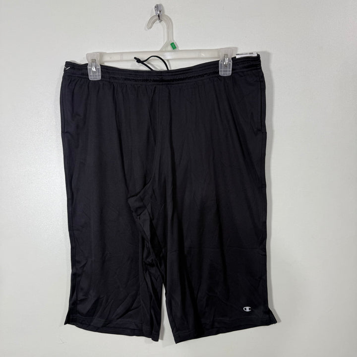 CHAMPION DOUBLE DRY THREE QUARTER SPORT SHORT BRAND NEW BLACK COLOUR