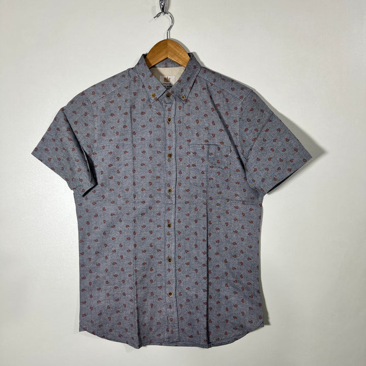 RIVER ISLAND BUTTON DOWN HALF SLEEVES SHIRT