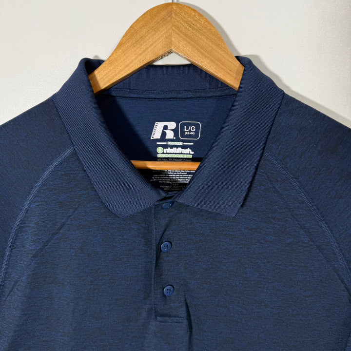 RUSSELL DRIPOWER 360 SPORT POLO TSHIRT BLUE COLOUR