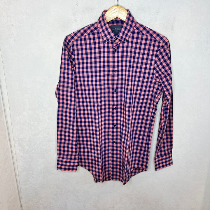 MADISON SLIM FIT BUTTON DOWN CASUAL COTTON SHIRT