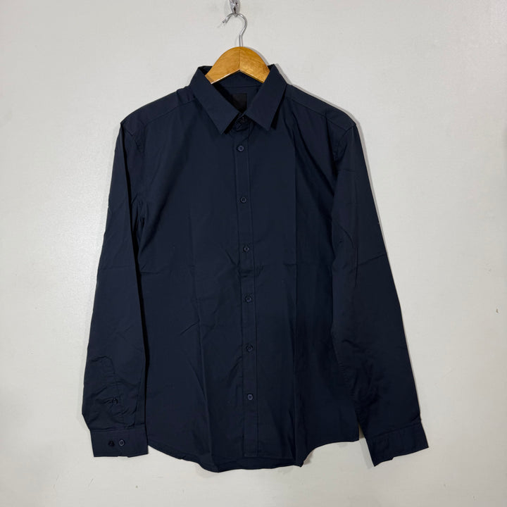 H&M SLIM FIT COTTON SHIRT BRAND NEW BLUE COLOUR