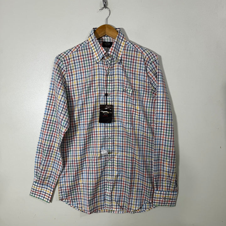 PAUL & SHARK BUTTON DOWN CHECKERED SHIRT BRAND NEW