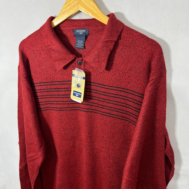 DOCKERS ACRYLIC POLO SWEATER BRAND NEW