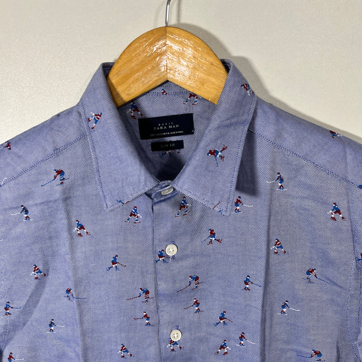 ZARA SPIM FIT CASUAL COTTON SHIRT