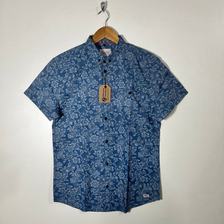 BLEND BUTTON DOWN HALF SLEEVES SHIRT