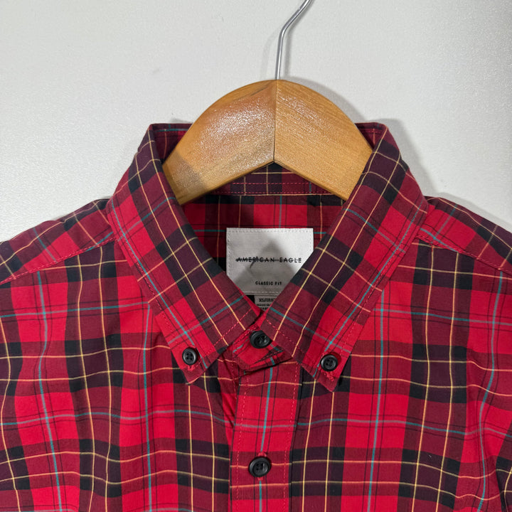AMERICAN EAGLE CLASSIC FIT BUTTON DOWN CASUAL COTTON SHIRT