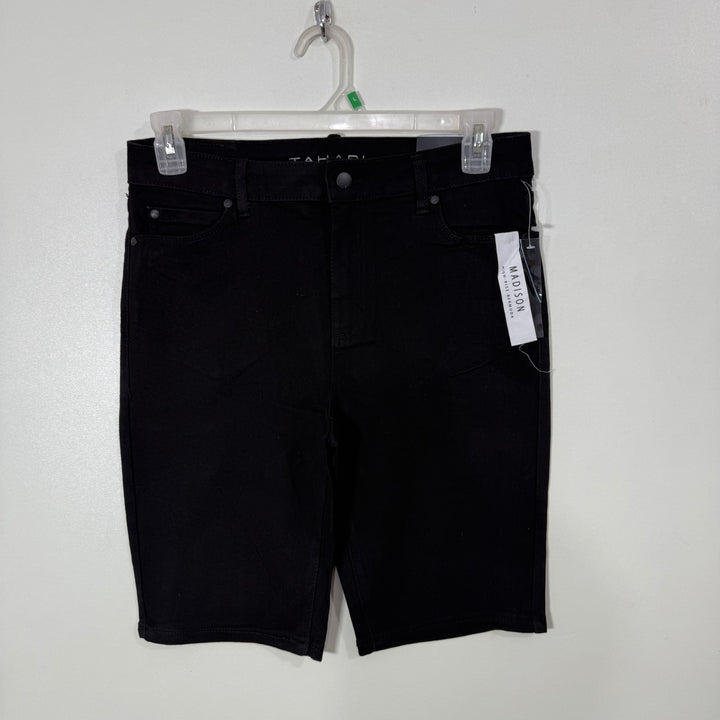 TAHARI DENIM SHORT BRAND NEW WITH STRETCH BLACK COLOUR (23)