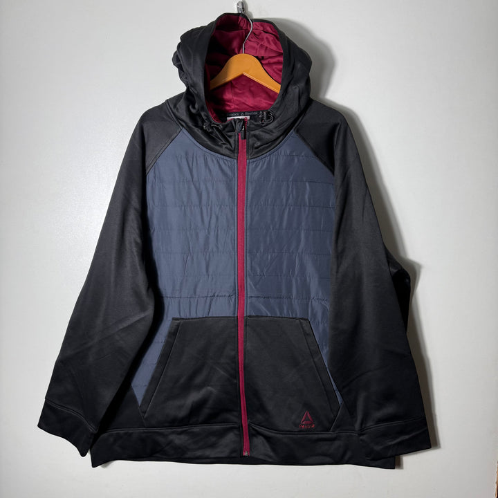 REEBOK PUFFER JACKET GREY COLOUR WITH HOOD